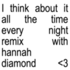 Charli xcx - I Think About It All The Time (Every Night Remix) with Hannah Diamond