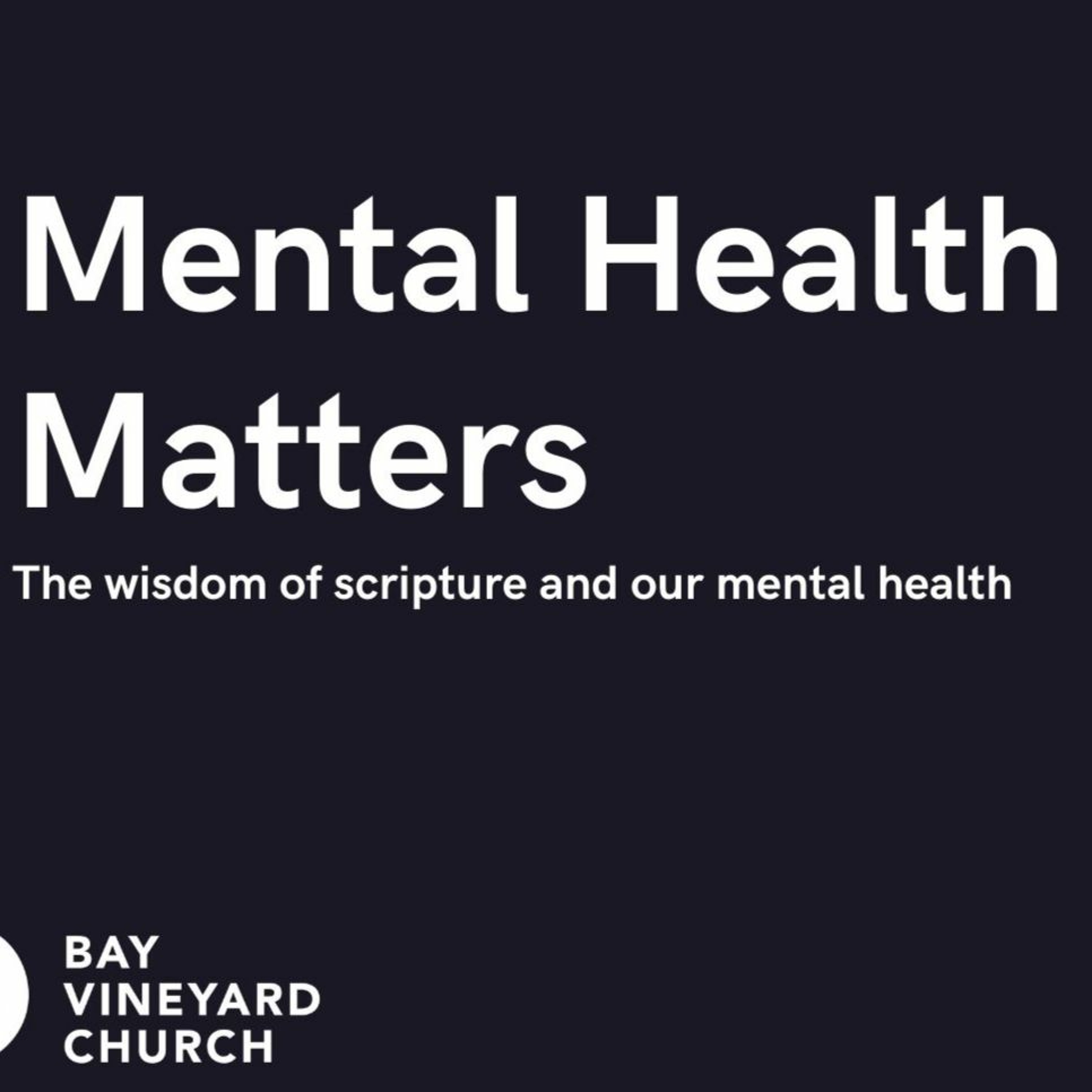 Sunday November 14th // Mental Health Matters - Elijah and our Mental Health episode artwork