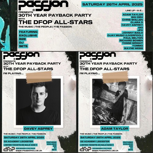Davey Asprey & Adam Taylor. Live at PaSSion, DFOP All Stars. 26.04.25
