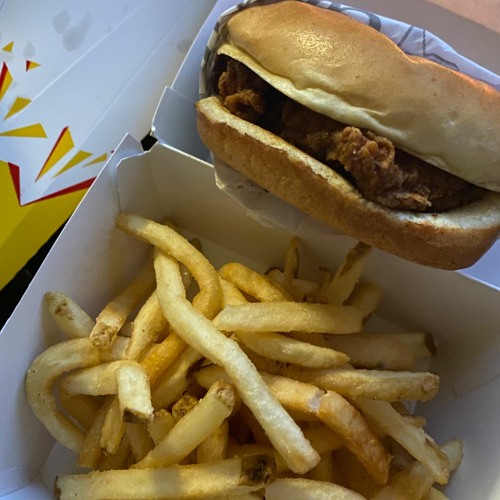 Stream episode Carl's Jr. HandBreaded Chicken Sandwich w/ Julie