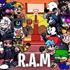 FNF R.A.M but Every Turn a Different Character Sings