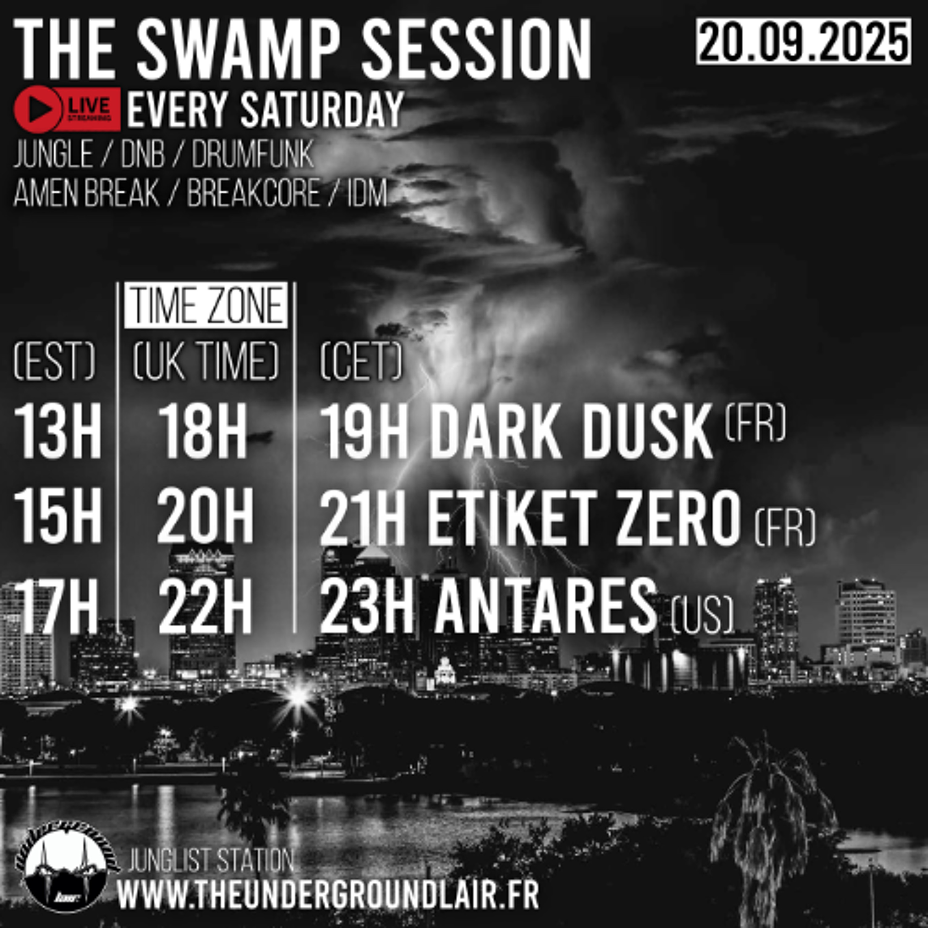 Antares - LIVE on The Underground Lair - The Swamp Session - 20.9.25 episode artwork