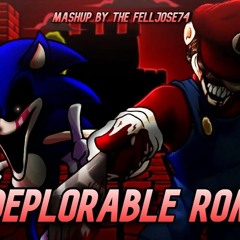 Deplorable ROM Its A Me v2 x Too Slow Encore Horror Mario Vs Sonic.exe, fnf Mashup, by FellJose74