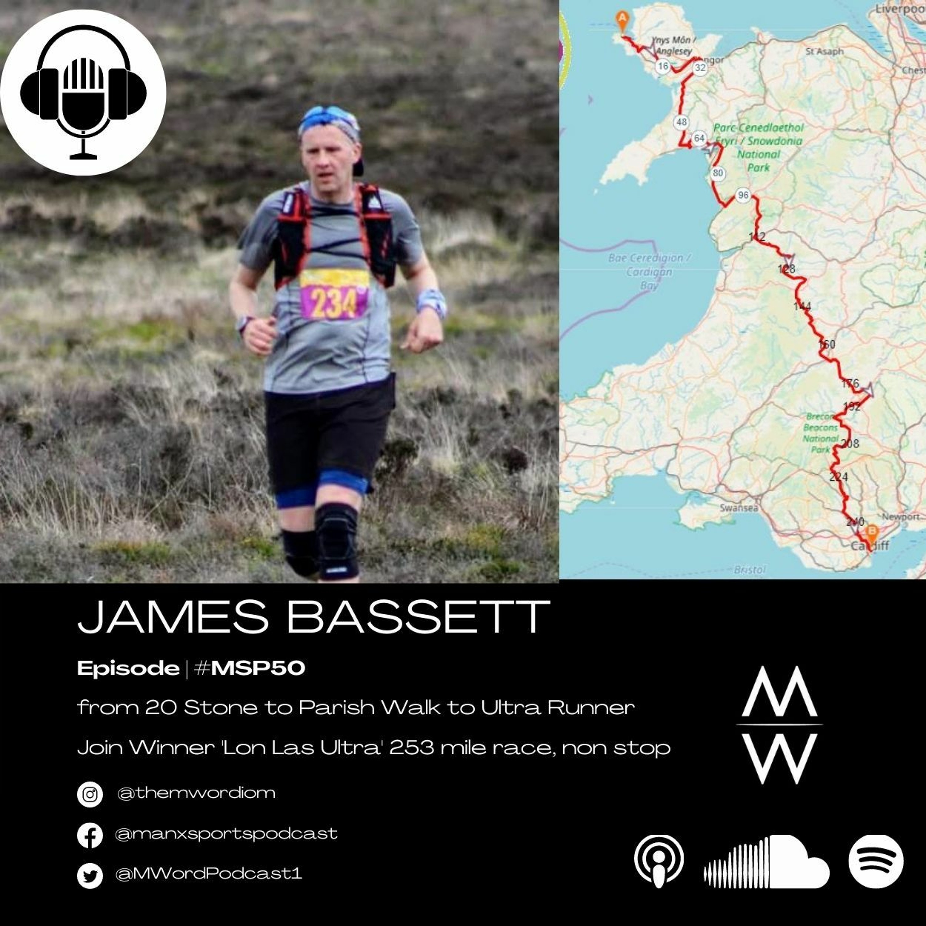#MSP50 James Bassett | Ultra Runner | Joint Winner 'Lon Las Ultra' 253 mile race