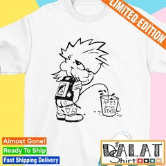 Calvin Punk peeing apes of the state shirt