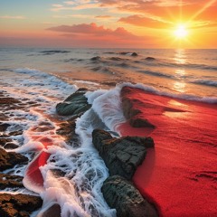 Dull Sunset On Hawaii