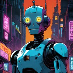 Robot Chillin In Da City