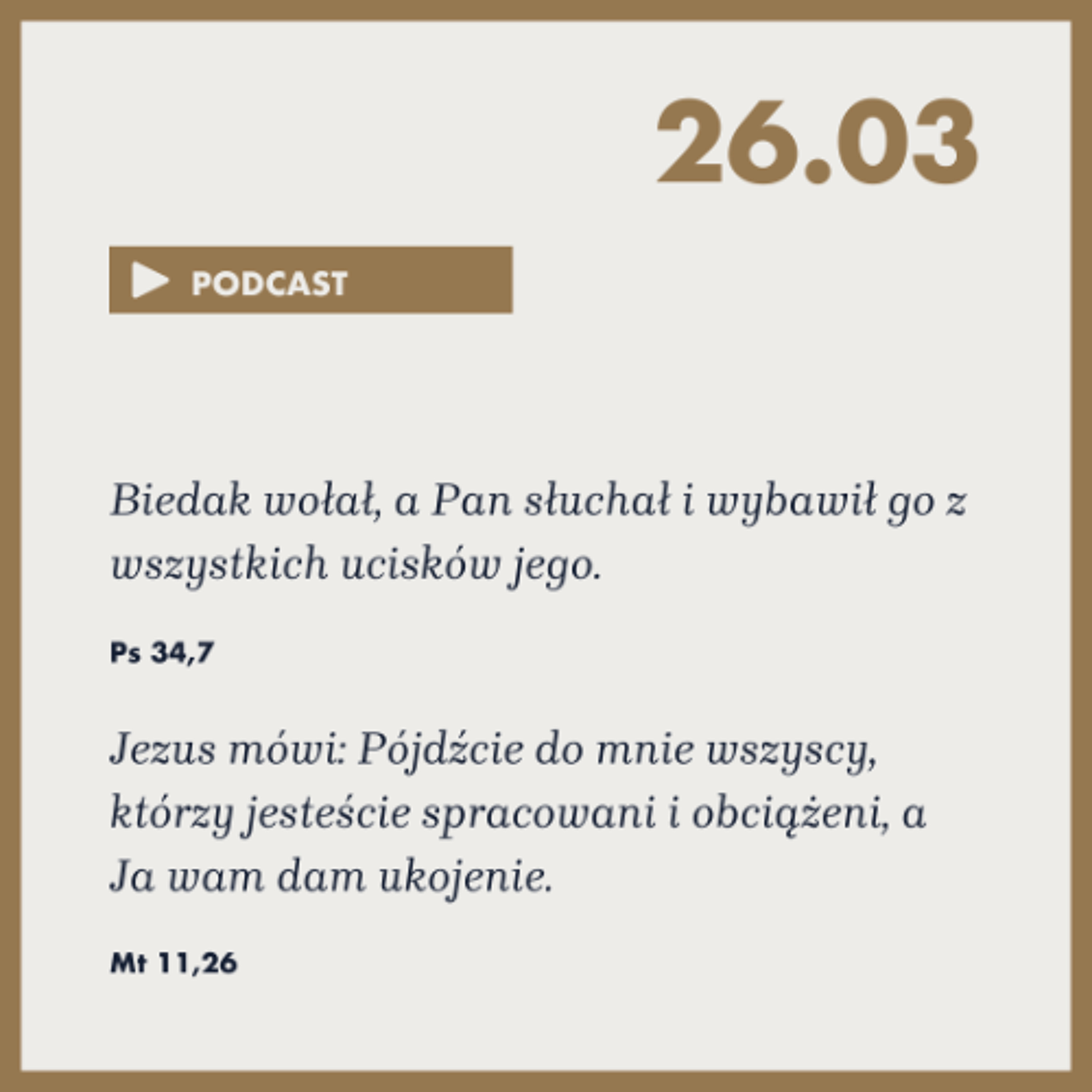 Poranek ze Słowem na 26 marca 2025 episode artwork