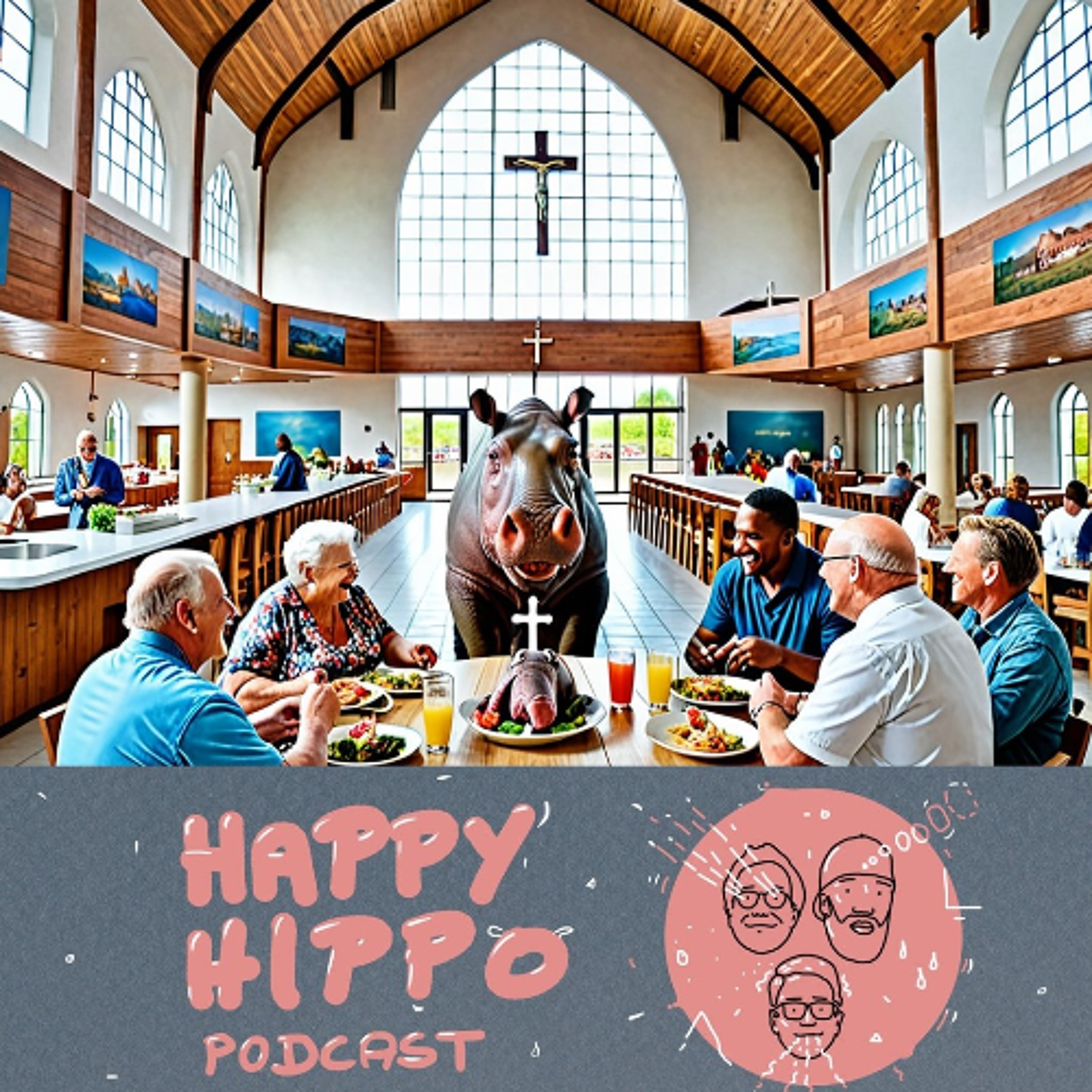 172 Happy Hippo Podcast - Church of Hippo episode artwork
