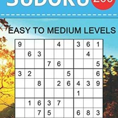 eBook 200 Sudoku Puzzles Books Easy To Medium Levels: Brain Games For Adults And