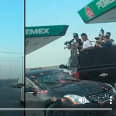 Cuazitos en Nuevo Laredo con pistolas de gotcha celebran la "coneja" con enfrentamiento a huevazos