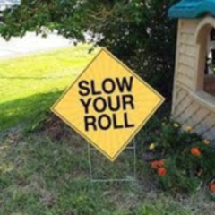 You Need To Slow Your Roll