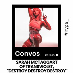 CONVOS: Sarah McTaggart of Transviolet, "Destroy Destroy Destroy"
