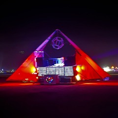 Celestial Roadshow Deep Playa Art Car @ Burning Man 2024 - Midnight DJ Set w/ Live Drumming