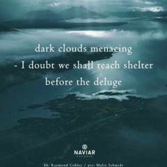 I doubt we shall reach shelter before the deluge [naviarhaiku518]