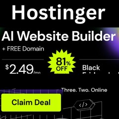 Get your Hostinger Black Friday Deals ( Free Domain! )
