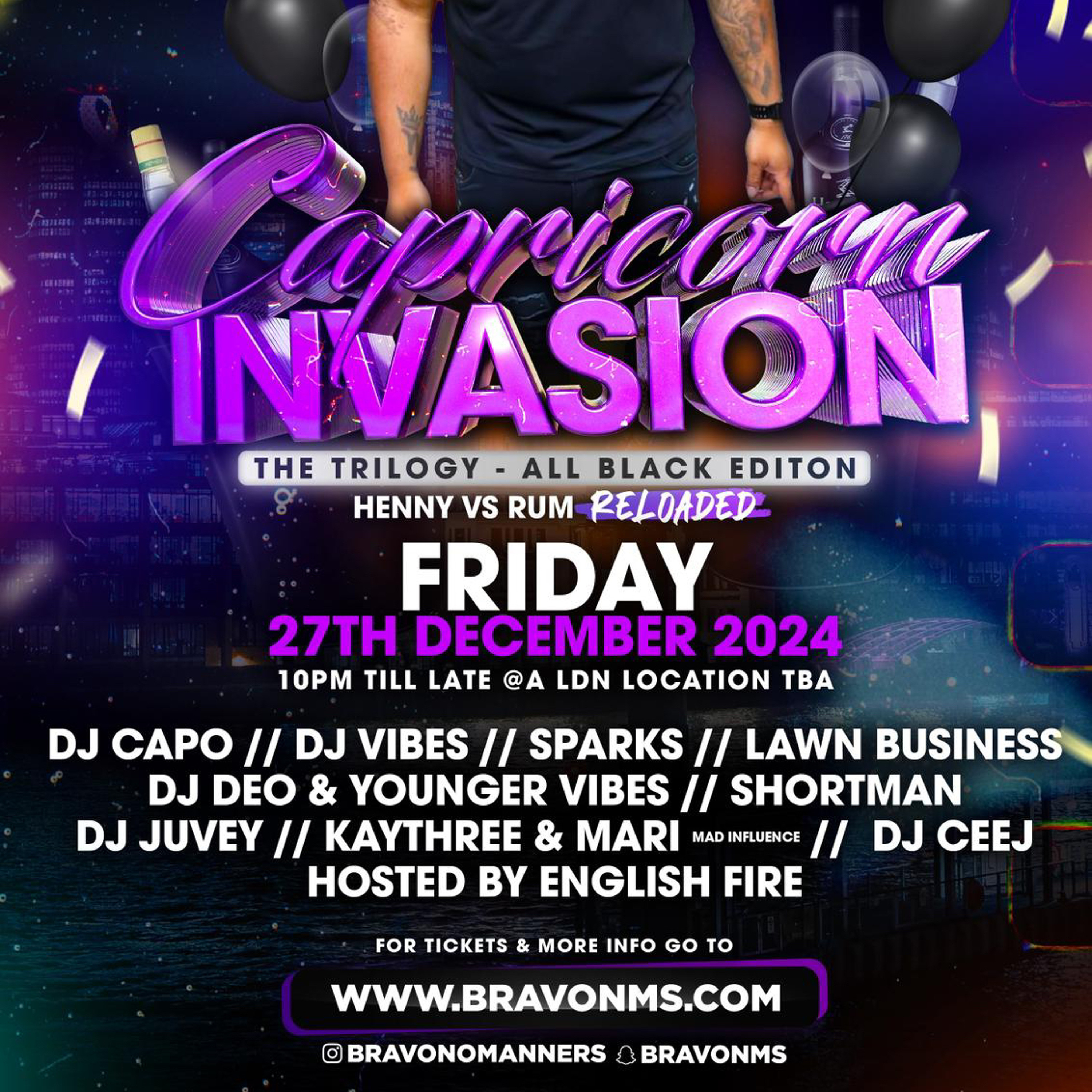 Capricorn Invasion Part 3 Black Edition Henry Vs Rum Reloaded 27th December 2024 episode artwork