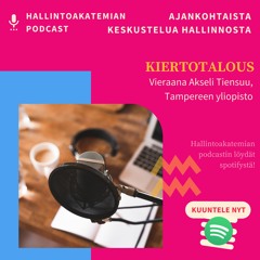 Kiertotalous kunnissa ja kaupungeissa - vieraana Akseli Tiensuu Tampereen yliopistosta