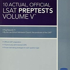 VIEW [EBOOK EPUB KINDLE PDF] 10 Actual, Official LSAT PrepTests Volume V: (PrepTests