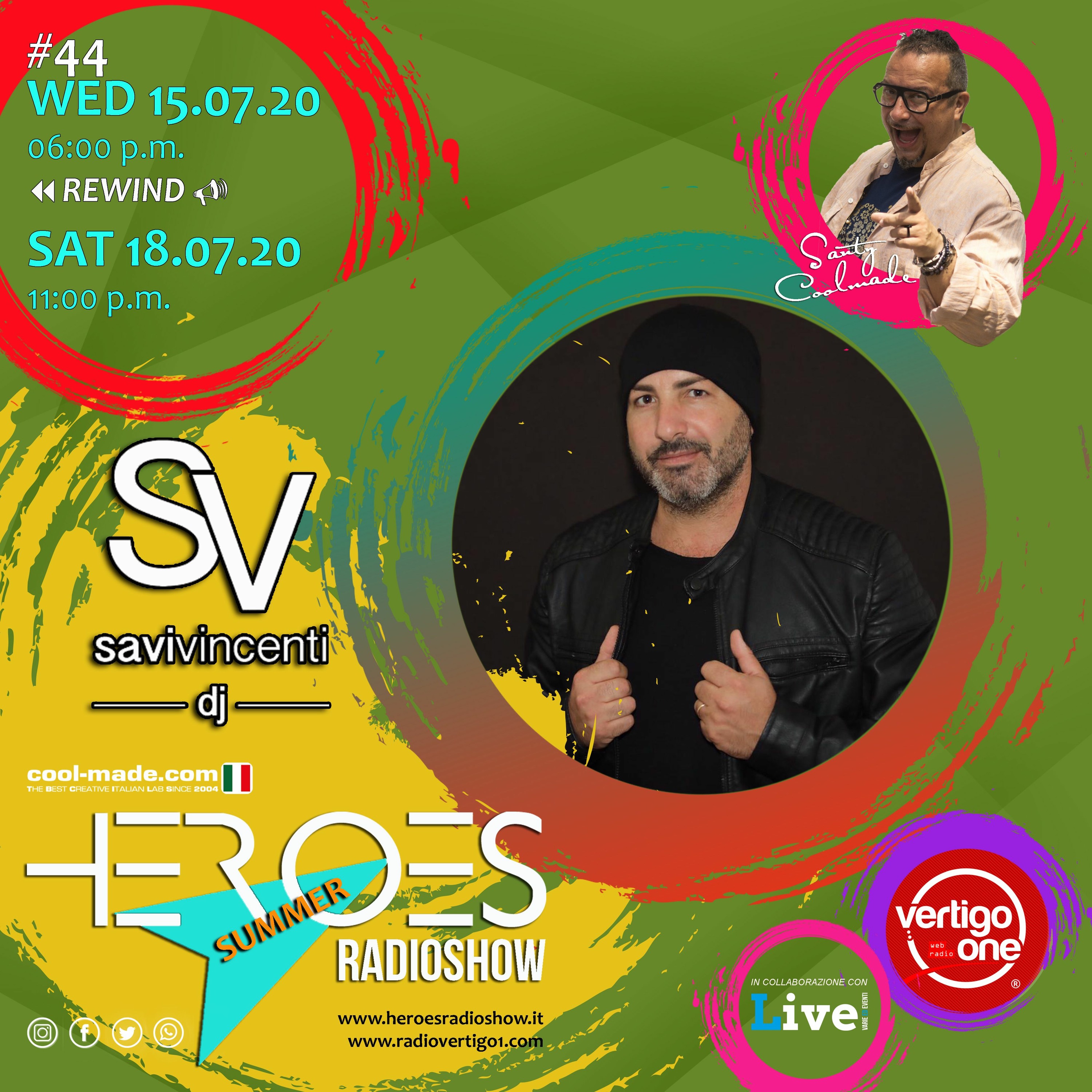 #44/2019-20> HEROES RadioShow - Special Guest SAVI VINCENTI episode artwork