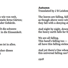595 Herbst (Autumn) by Rainer Maria Rilke, read by Moritz Kiermeier and Mark Edel-Hunt
