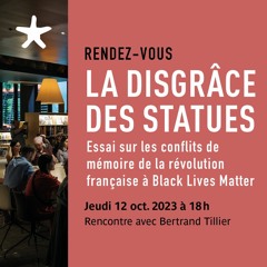 Rencontre avec Bertrand Tillier pour son livre "La Disgrâce des statues..." le jeudi 12 octobre 2023