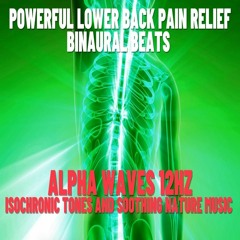 POWERFUL Lower Back Pain Relief Binaural Beats ALPHA WAVES 12 Hz Isochronic Tones