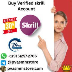 Purchase Verified Skrill Accounts Online – 100% Secure and Confidential Process
