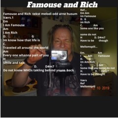 Famouse And Rich  Lyric Melody Song Gutar Piano Strykere O.a.h