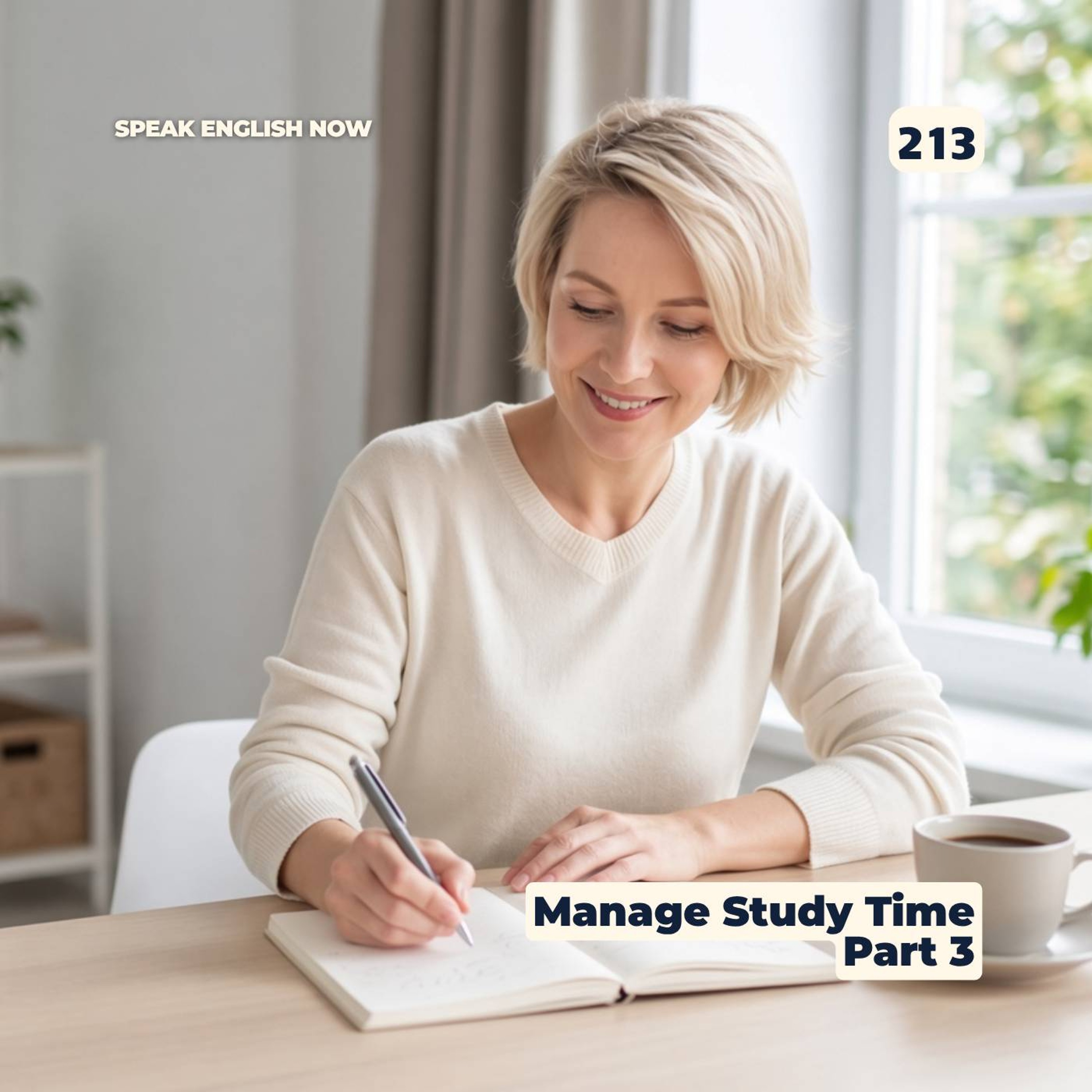 #213 How to manage your time to learn English  part#3 episode artwork