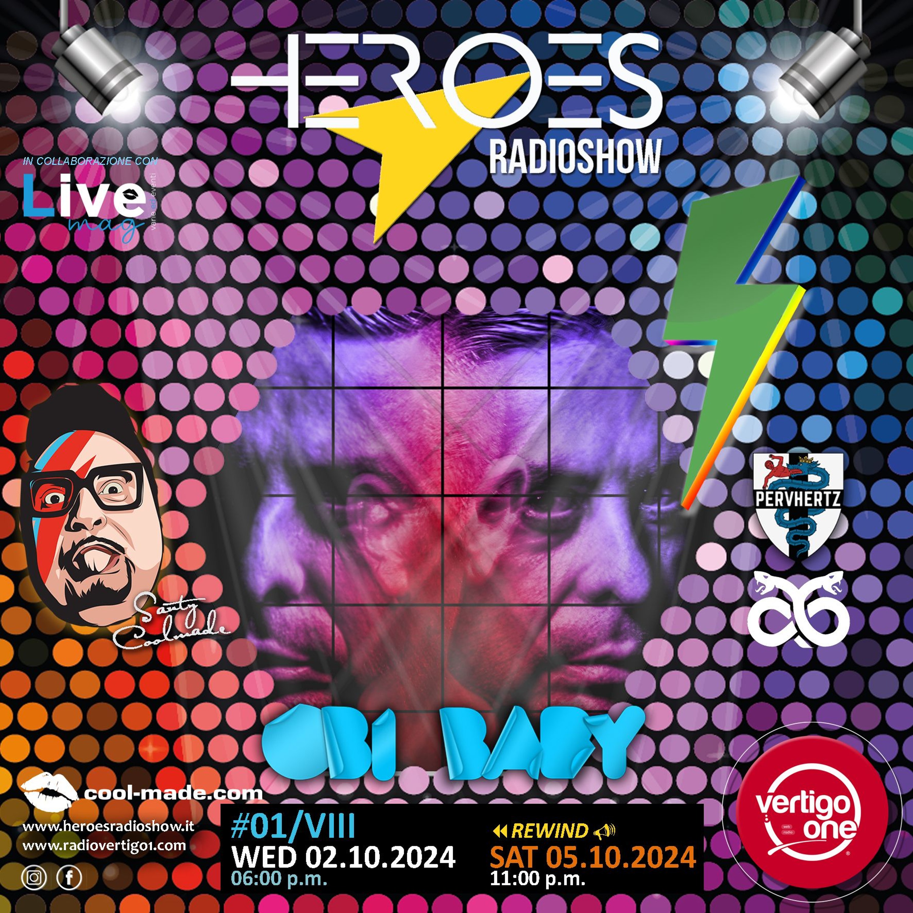 01/2024-25> HEROES RadioShow - Special Guest OBI BABY episode artwork