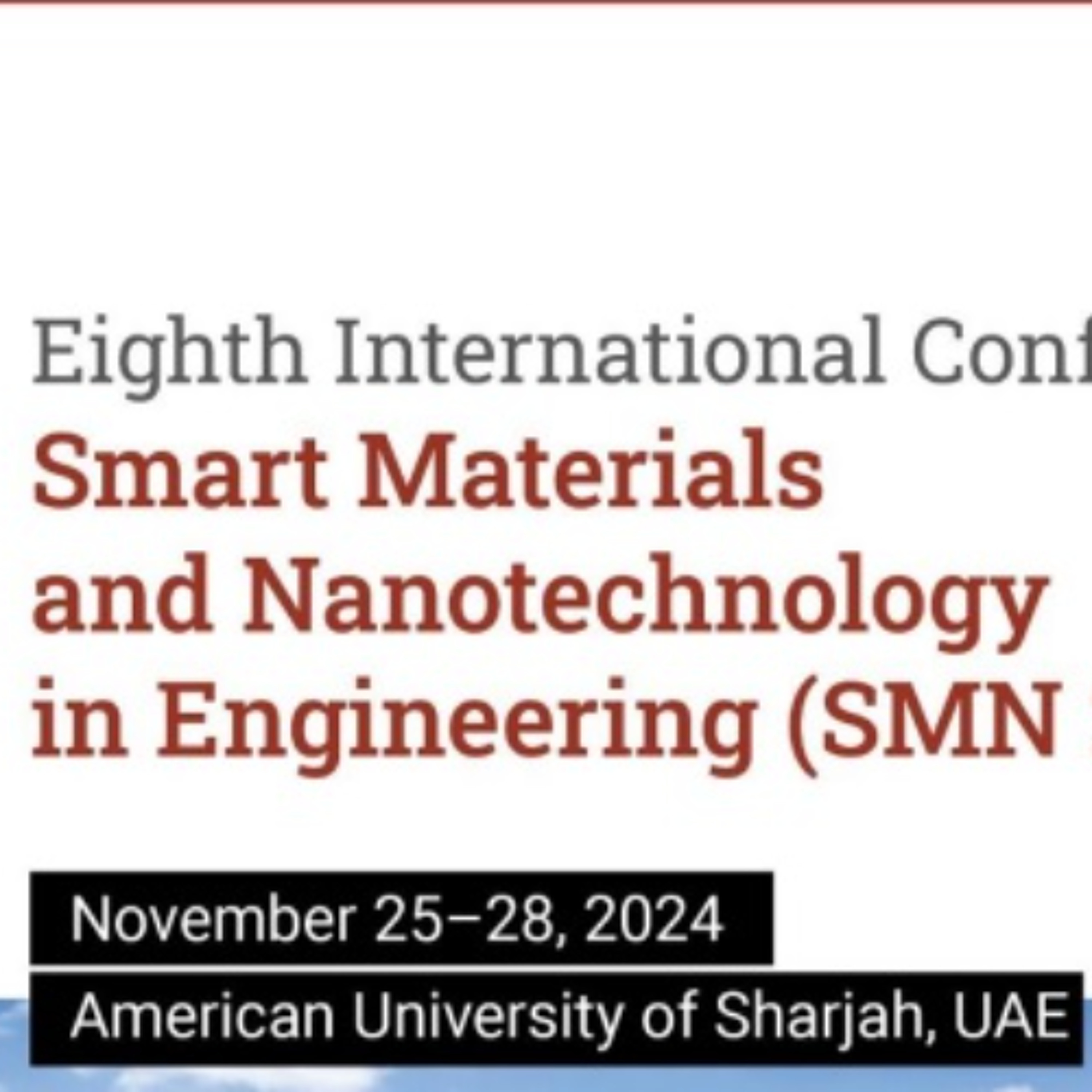 8th International Conference on Smart Materials and Nanotechnology Engineering (26.11.24) episode artwork