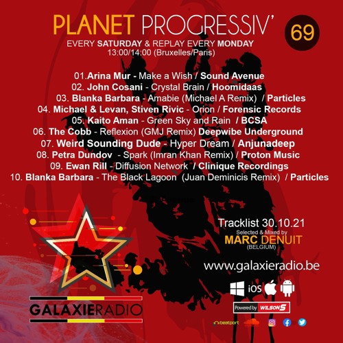 Marc Denuit // Planet Progressiv' 30.10.21 Galaxie Radio Belgium