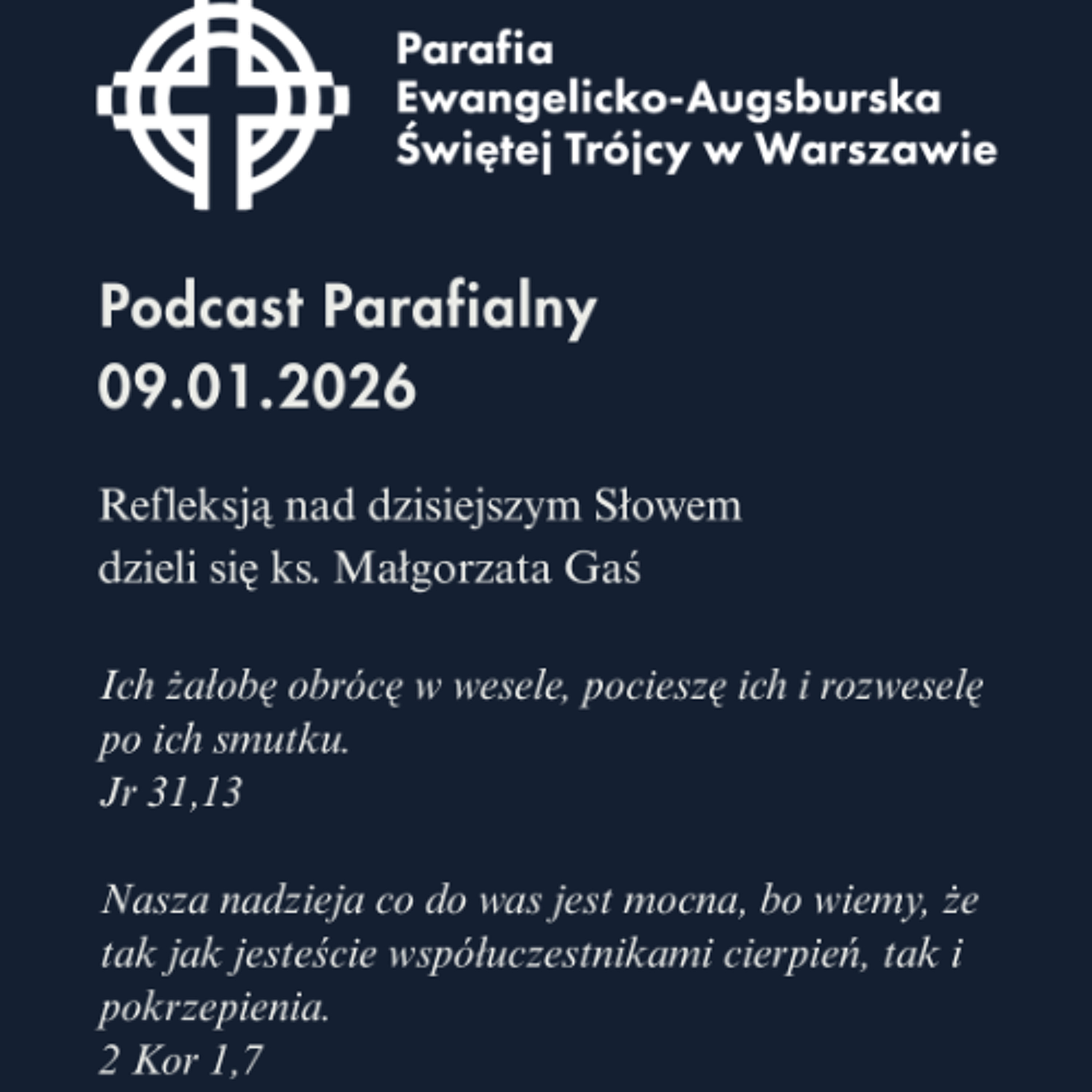 Poranek ze Słowem na 9 stycznia 2026 episode artwork