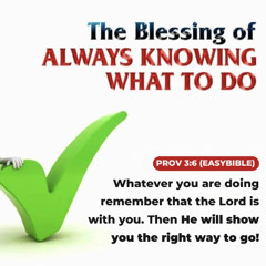 The Blessing of Always Knowing What to Do/Pastor Femi Paul/Youth Sunday Service