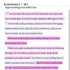 7 Angels : Ecclesiastes 5