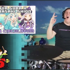 Renai Circulation Covered By Gawr Gura X Murasaki Shion On Drums!