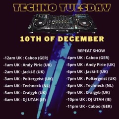 TECHNECK-NRG RADIO (TECHNO TUESDAY) 10/12/24