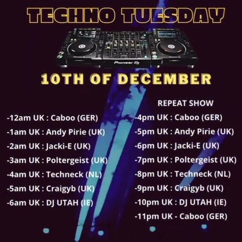 TECHNO TUESDAY MIXES