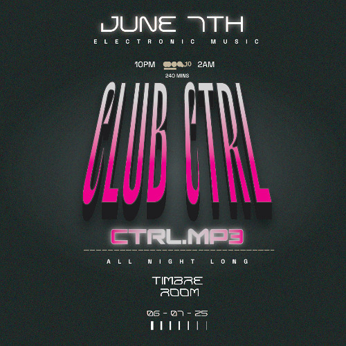 CLUB CTRL JUNE 7TH - Peak Time