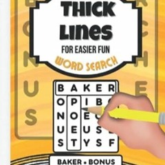 🥚[READ] (DOWNLOAD) Thick Lines  Low Vision Word Search for Seniors Dementia and Alzheimer 🥚