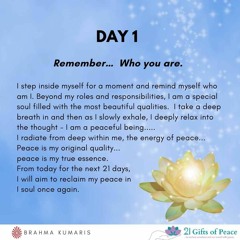 Day 1 - Remember Who You Are