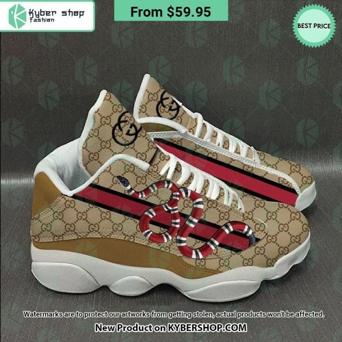 Gucci Kingsnake brown Air Jordan 13 Shoes