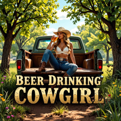 Beer Drinking Cowgirl
