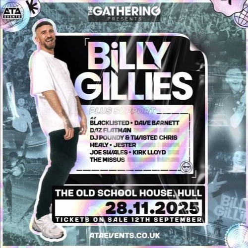 Blacklisted @ ATA & The Gathering pres Billy Gillies 28/11/25
