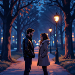 2 Strangers Meeting on a Sidewalk