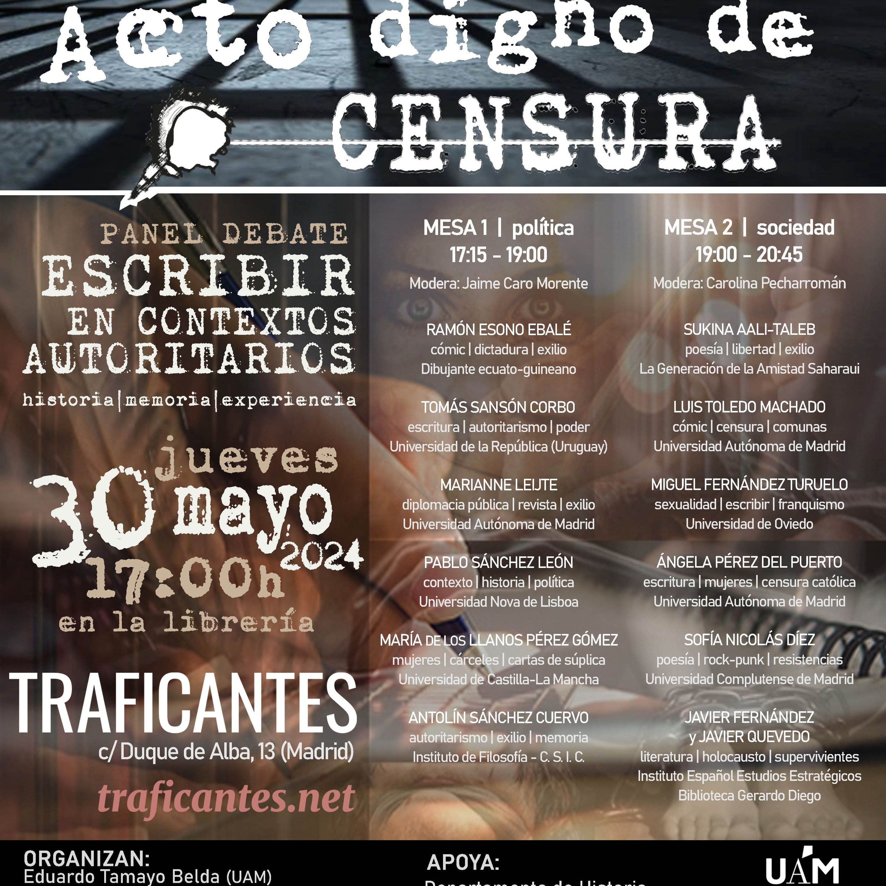 Acto digno de censura: escribir en contactos autoritarios. episode artwork