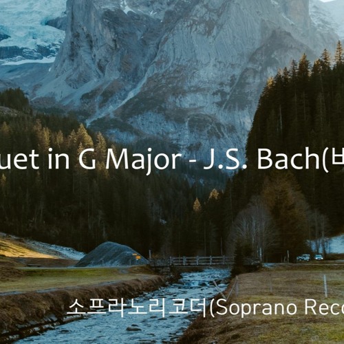 Minuet In G Major - J.S. Bach(바흐)   소프라노리코더 2중주