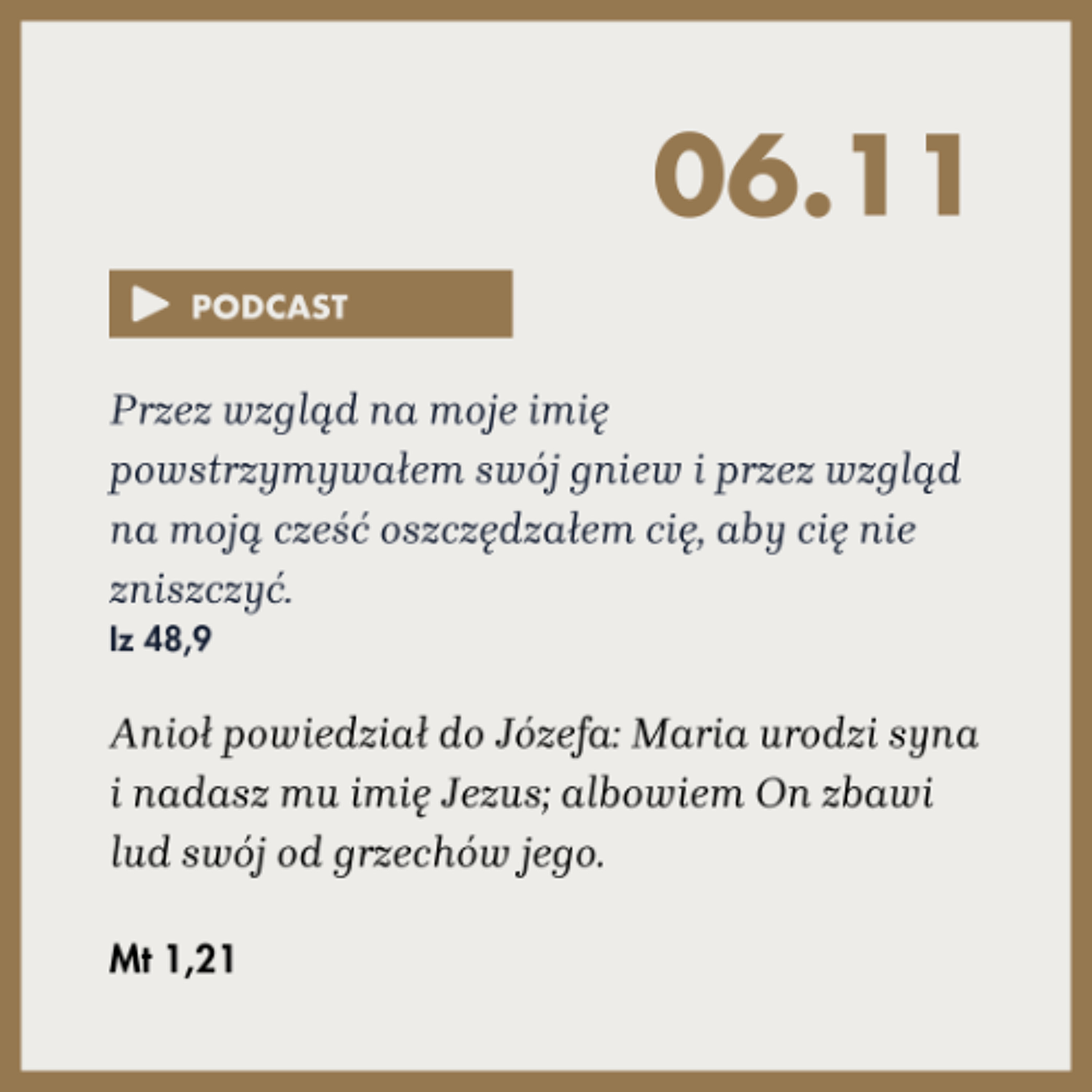 Rozważania na dzień 6.11.2025r episode artwork