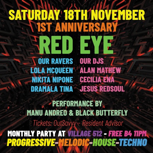 Red Eye - Cecilia Ena 1st Anniversary Nov 18th 2023